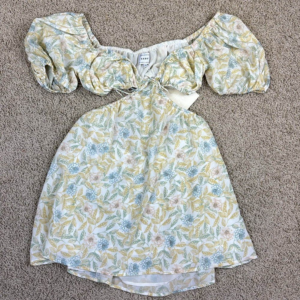 NWT Sabo Eilish cutout dress in bluebell sz sm - Picture 5 of 10